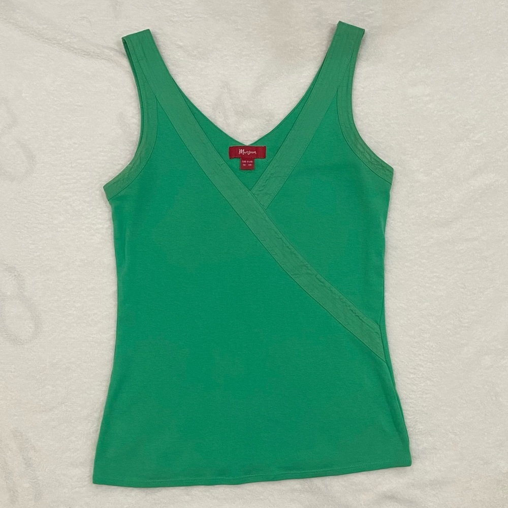 Green Tank with Trim Detail